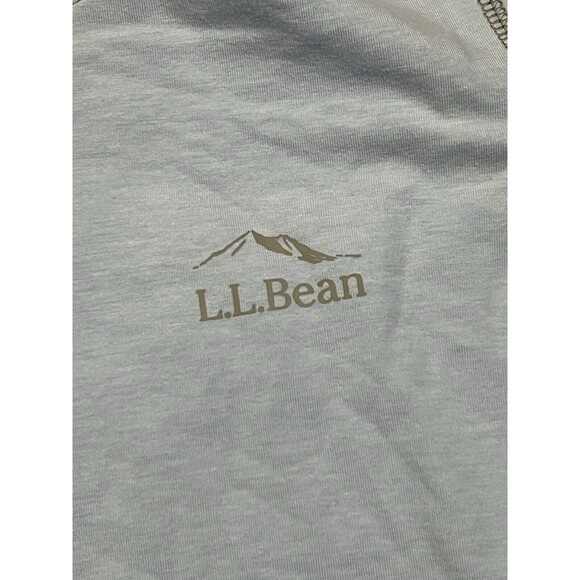 LL Bean No Fly Zone Hoodie Womens Small Blue Base Layer Long Sleeve Stretch - Picture 13 of 13